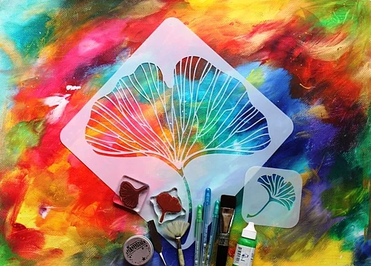 Titelbild für die Veranstaltung Mal-Workshop: Goethe und der Ginkgo